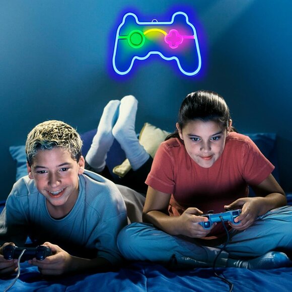 Gamer Neon Sign LED Light for Game Room Decor USB Battery Gift for Teens Kids - Picture 6 of 6